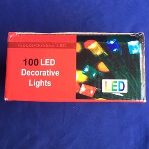 100 LED String Lights, Warm White, Indoor/Outdoor